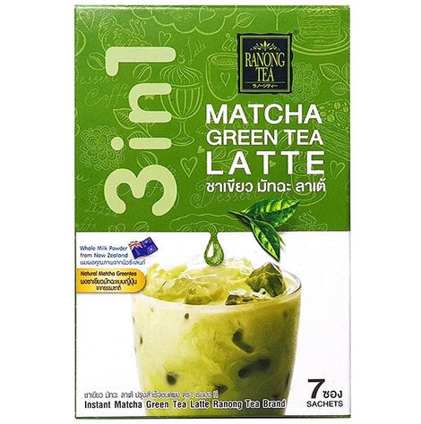 Ranong Tea Matcha Green Tea Latte Mix 即溶綠茶拿鐵Tra Matcha Pha San (23gx7) x  1