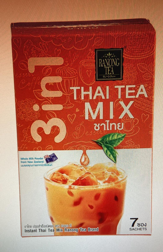 RANONG TEA Thai Tea Mix即溶泰茶 Tra Thai Pha San 7 x 30g x 1