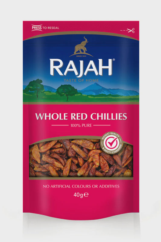 Rajah Whole Red Chilli 紅辣椒乾Ot do nguyen trai 40g x1