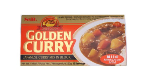 75415 S&amp;B Golden Curry Roux Mild 黃金咖哩(微辣) 220g x 1