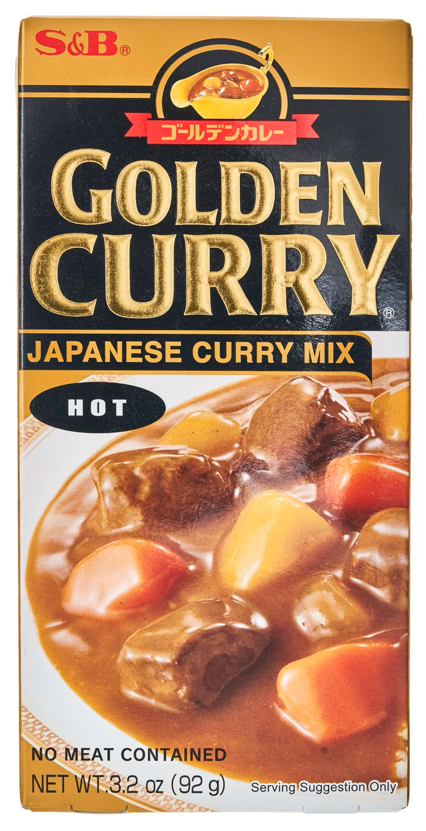 S&amp;B Golden Curry Roux Medium hot S&amp;B 金牌咖哩塊(中辣) S&amp;B Vien nau ca ri cay vua 92g x 1