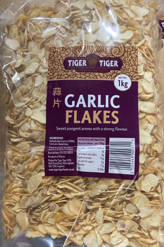 00311 -1 TT - GARLIC FAKES 1ST GRADE 蒜片 Toi Phi 1kg x 20