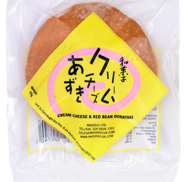 00740 Wagashi Cream Cheese & Red Bean Dorayaki 銅鑼燒 奶油芝士豆沙75g