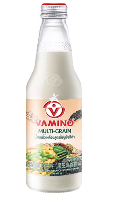 01706 Sữa đậu nành VAMINO - Ngũ cốc đa năng豆奶 黑芝麻穀物味 300ml x1