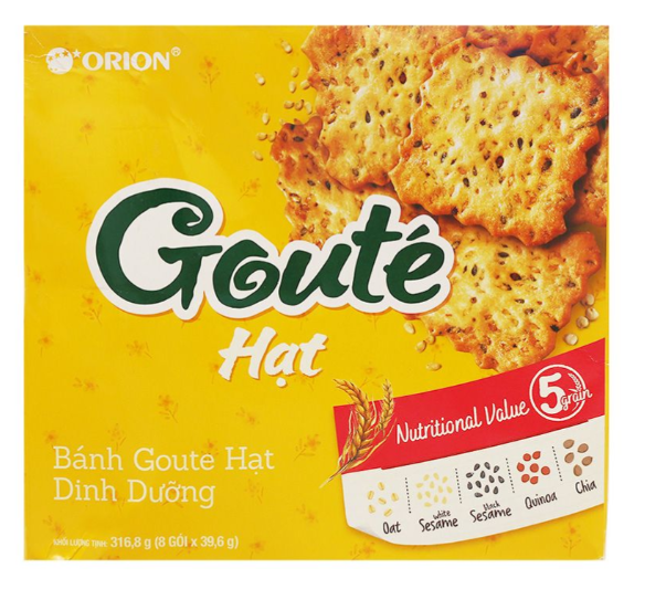 060009 Bánh Goute Orion Goute Me Gion Tân 316g x 8