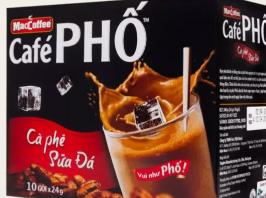 060083B Mac 咖啡冰牛奶咖啡 Cafe Pho Sua Da 24g x 10 x 60