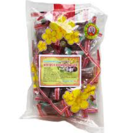 0601890 Anh Quy Coconut Candy Durian Flv Keo Dua Huong Sau Rieng 200gr x 50