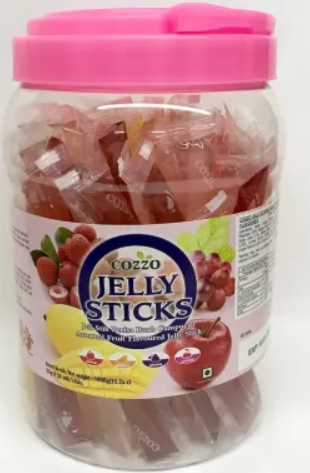 07198 Cozzo Jelly Stick 什錦口味（桶裝）綜合果凍條 Thach ong vi thap cam 20g*50 x1