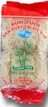 Bún Tre 8 Khối Bún Tươi 8 Bánh Bà Cây Tre 400gr x 1