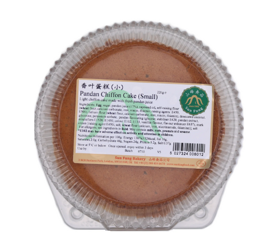 08012 Sun Fung Pandan Chiffon Cake (s) 山峰香葉蛋糕(小) Banh Bong Lan La Dua 220g x 1
