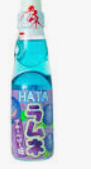 10042 Hata kosen Ramune Blueberry nuoc uong co gas vi dua gang 日本藍莓口味波子汽水 200ml x 1