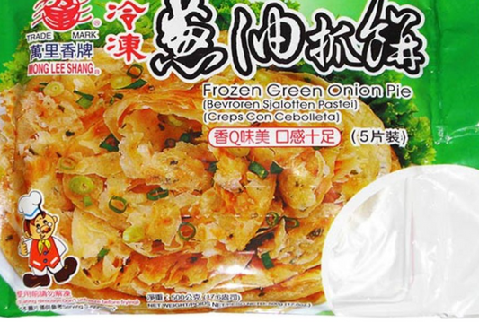 10090 MONG LEE SHANG FROZEN GREEN ONION PIE 萬里香蔥油抓餅 500g x1
