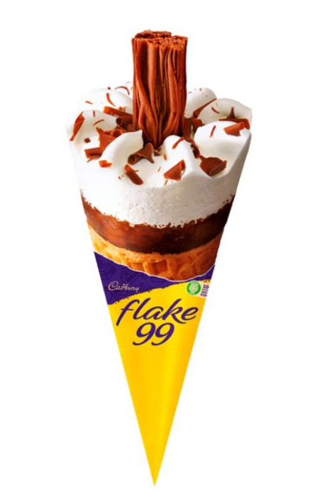 11606 Cadbury Flake 99 Kem ốc quế 吉百利朱古力薄片甜筒125ml x1
