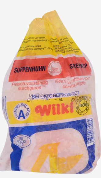 13594 Gà đông lạnh Wilki Gà Bi Không Đậu 1.3kg - 1.5kg x10 FC