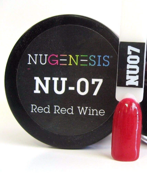 13060-Nugenesis Nhúng Móng NU07 Rượu Vang Đỏ Đỏ 1x2oz