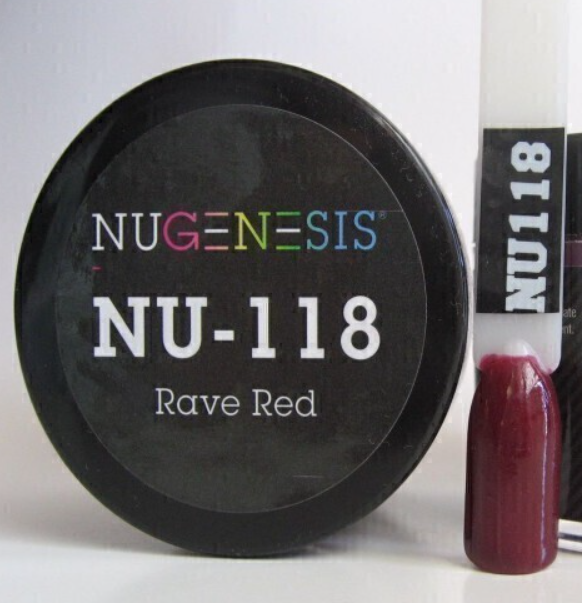 13104-Nugenesis Nhúng Móng NU118 Rave Red 1x2oz