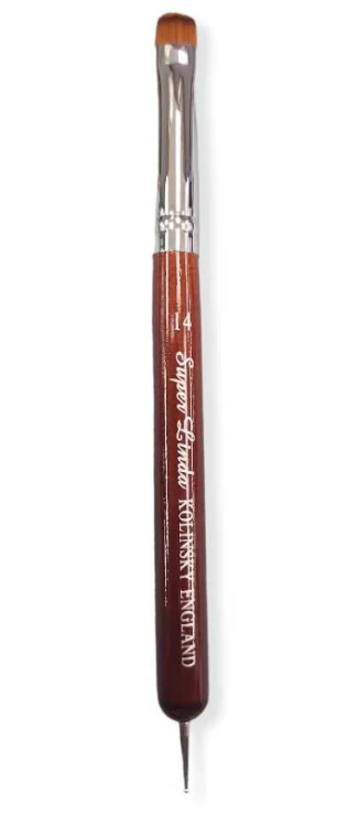 13551-Brown French Brush With Dot Tool - choi french-1x1pc