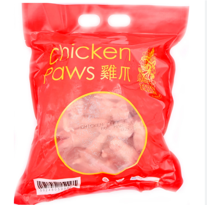 14354 Frozen Chicken Paws 雞爪 Chan ga dong lanh 1kgx12 (盒)