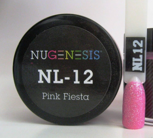 14550-Nugenesis Dip Nail NL12 Pink Fiesta 1x2oz