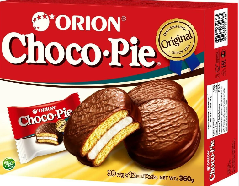 15191 Bánh Chocopie Orion 朱古力派Bánh Chocopie (30g x 12) x 8 (hộp)