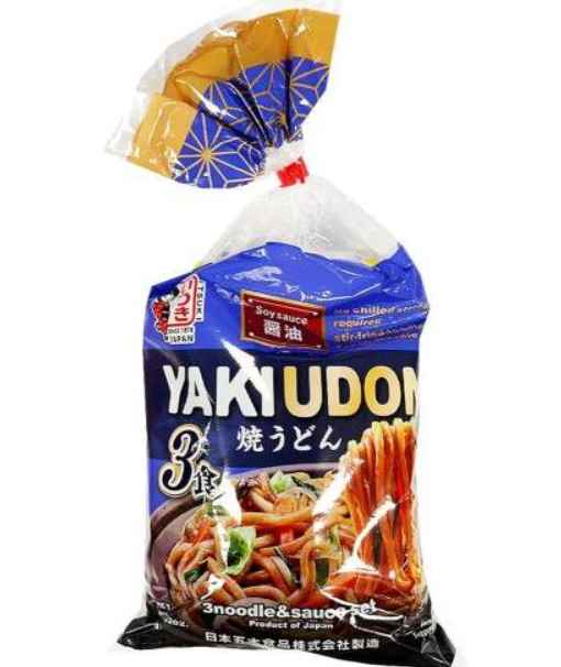 15322 ITSUKI Udon yaki không có động vật cho 3 chiếc (nước sốt)日式炒烏冬3連包(原味) 669g x1