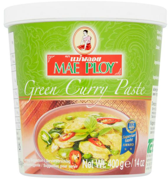 15335 Mae Ploy Green Curry Paste綠咖喱醬 Cari Xanh 400g x 24