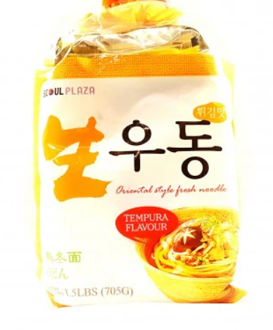 15717 Mi udon tuoi vi tom chom Fresh U-dong tempura 烏冬面3連包 (天婦羅味) 705g x12