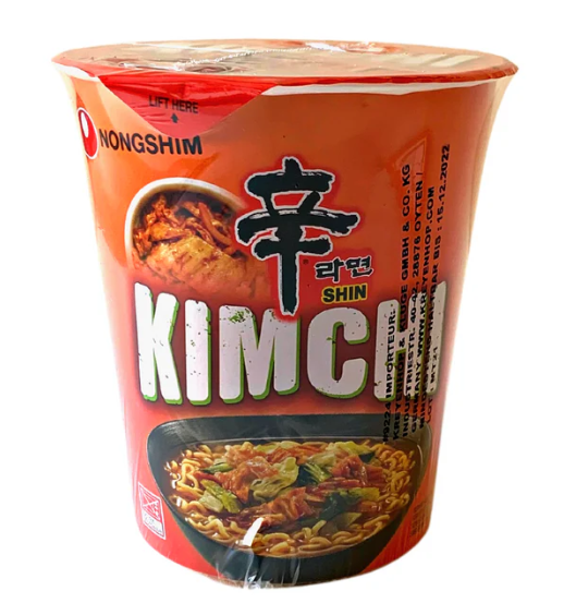 15752 NS Kimchi Ramyun Cup Noodle Soup農心泡菜杯面Mi Kim Chi Ly 75g x 12