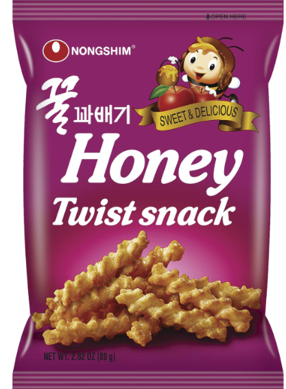 16210 Nongshim Honey Twisted Snack 農心蜜糖扭扭條Bánh Mật Ông 75gr x 1