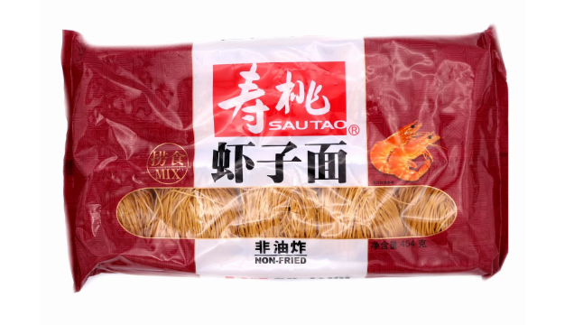 16572 Sau Tau Shrimp Egg Noodle Thin Mi Tom Trung Soi Nho 454gr x 20 (box)