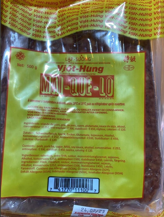 Viet Hung 新鮮香腸 1 號臘腸 Lap xuong Mai que lo 500gx1 FE