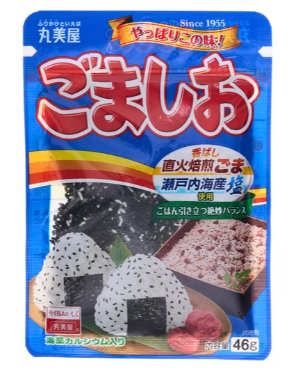 MARUMIYA Sesame & Salt Condiment 丸美屋胡麻塩調味料 Gia Vi Rac Com Me Va Muoi 40g x 1