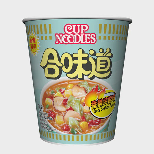 Mì ly Nissin Hải Sản Cay 日清 香辣海鮮味杯麵 Mi Cày Hải Sản 75g x1