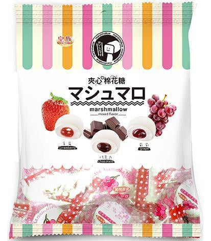RF Mixed Marshmallow (Grape, Strawberry,Choco) 皇族綜合棉花糖(葡萄草莓巧克力) Banh Mochi Vi Socola, Nho Va Dau 150g x1