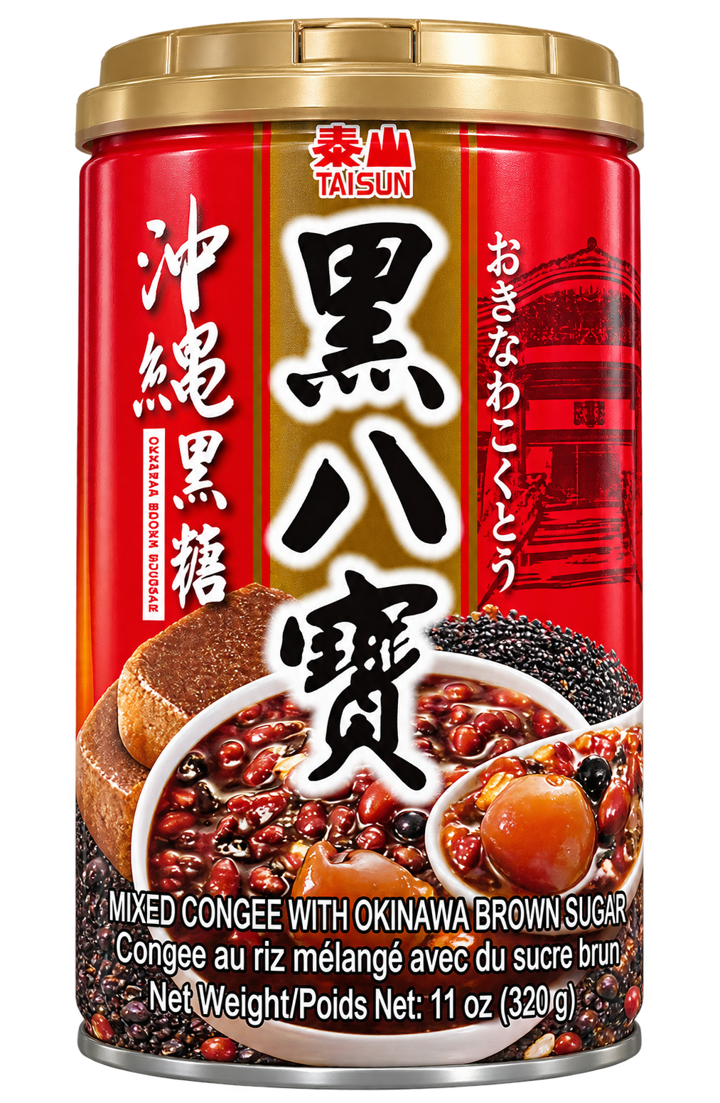 Tai Sun - Mixed Congee Okinawa泰山 - 沖繩⿊糖⿊八寶 340g x 1