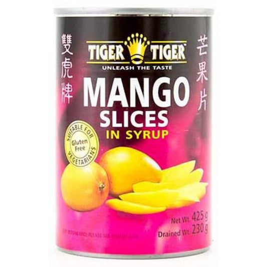 TT - MANGO SLICES IN LIGHT SYRUP 双虎牌糖水芒果片 Xoai cat lat dong hop 425g x1