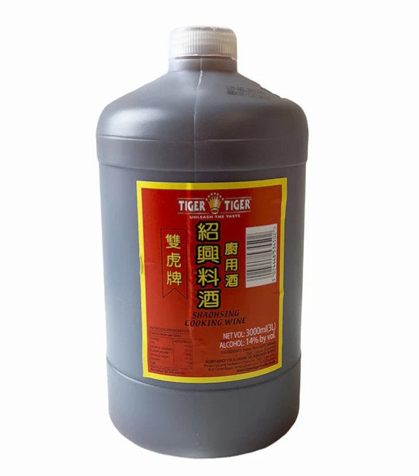 TT Shaohsing Cooking Wine 雙虎牌紹興料酒 Ruou nau 3000ml x4