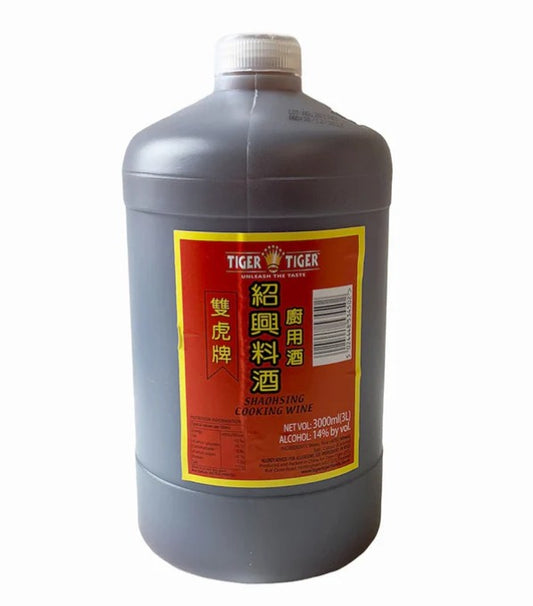 TT Shaohsing Cooking Wine 雙虎牌紹興料酒 Ruou nau 3000ml x4