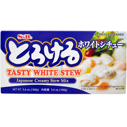 S&B Torokeru White Cream Stew Mix 白醬燉湯粉 Vien Gia Vi Sup Kem Nhat Ban 160g x 1