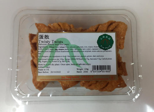 Sun Fung Twisty Twists 山峰蛋散(甜) Banh Xoan 120g x 1