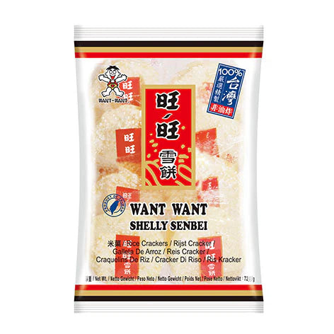 WW Shelly Senbei Rice Crackers 旺旺雪餅 72g x1
