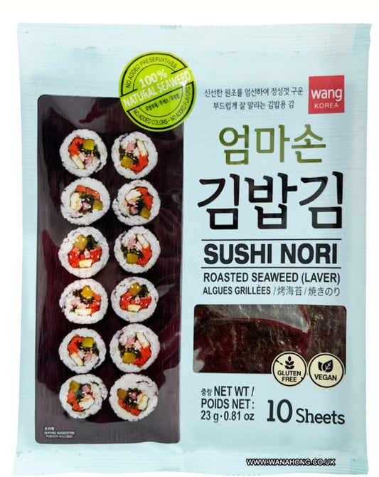 Wang Roasted Seaweed for sushi 壽司紫菜-Rong bien Sushi 23g (10sht) x1