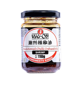 Way on chilli oil with shrimp 惠康潮州辣椒油 Dau Ot Vi Tom Wayon 110gx1