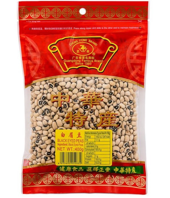 54632 ZF Black Eyed Peas正豐白眉豆 Dau Mat Den 400g x 1