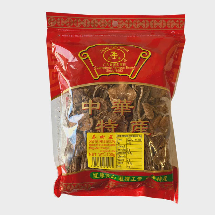 ZF Dried Tea Tree Mushroom Soup Mix 正豐養生茶樹菇燉雞湯料 Thuoc Bac Nam Cay Tra 100g x1