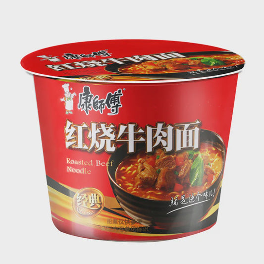Master Kong Instant Bowl Noodle (Roasted Beef Flavour) 康師傅紅燒牛肉麵 Mi An Lien Vi Bo Nuong 113g x1