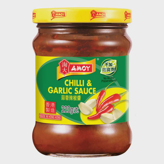 Amoy Chilli & Garlic sauce 蒜蓉辣椒醬 Tuong ot toi 220g x1