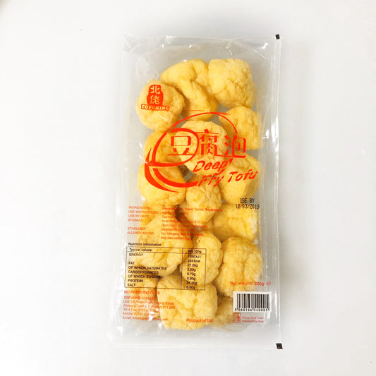 Fresh  Deep Fry Tofu 豆腐泡Tau Hu Chien  1x230g