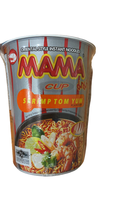 Tôm Mama Cup Hương vị TomYum冬蔭蝦味杯麵 Mi Lý Tom Chua Thai 70gr x 1