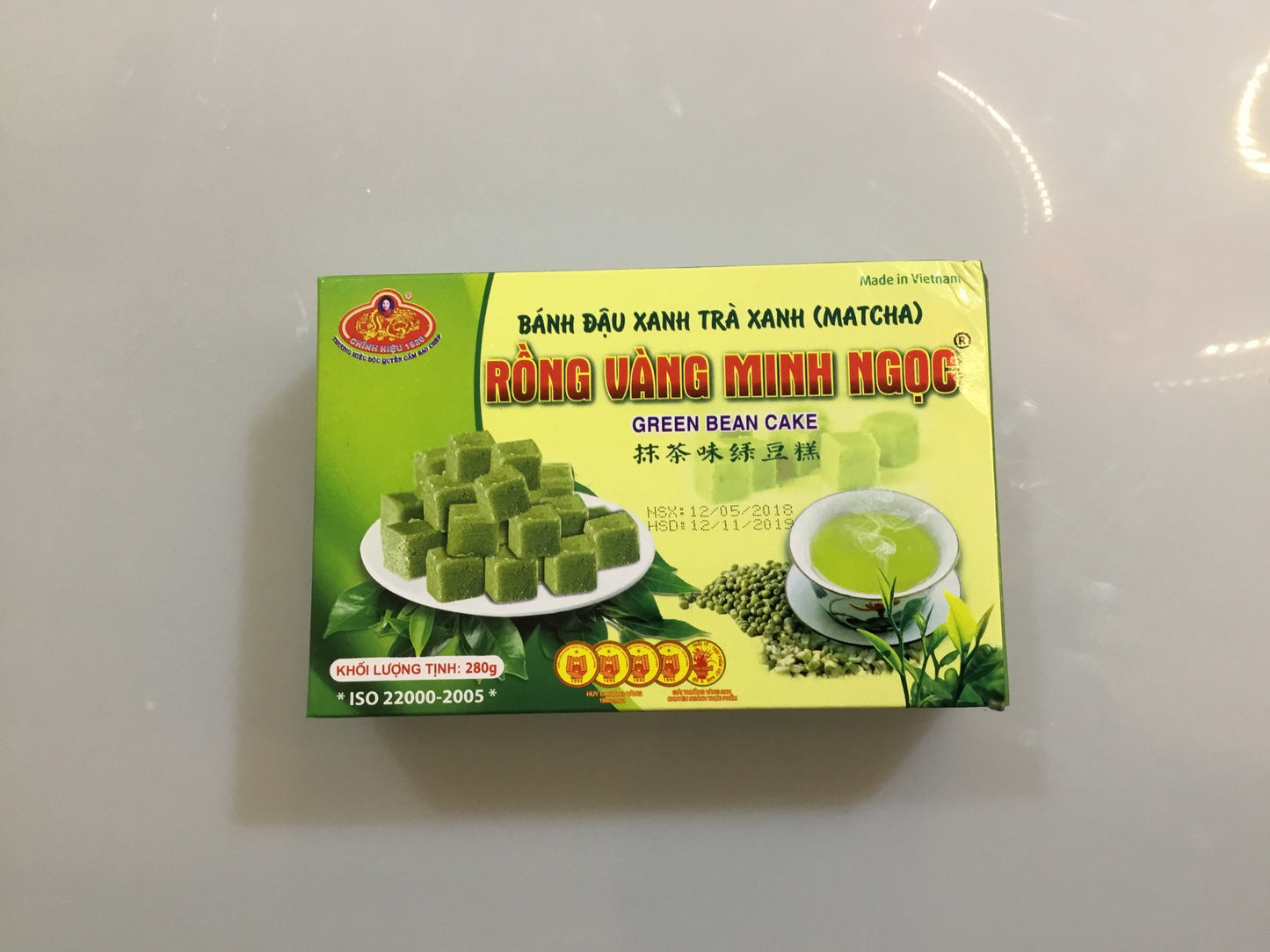 Bánh Matcha Đậu Xanh Ngọc Bánh Dầu Xanh Trà Xanh 280g x 1